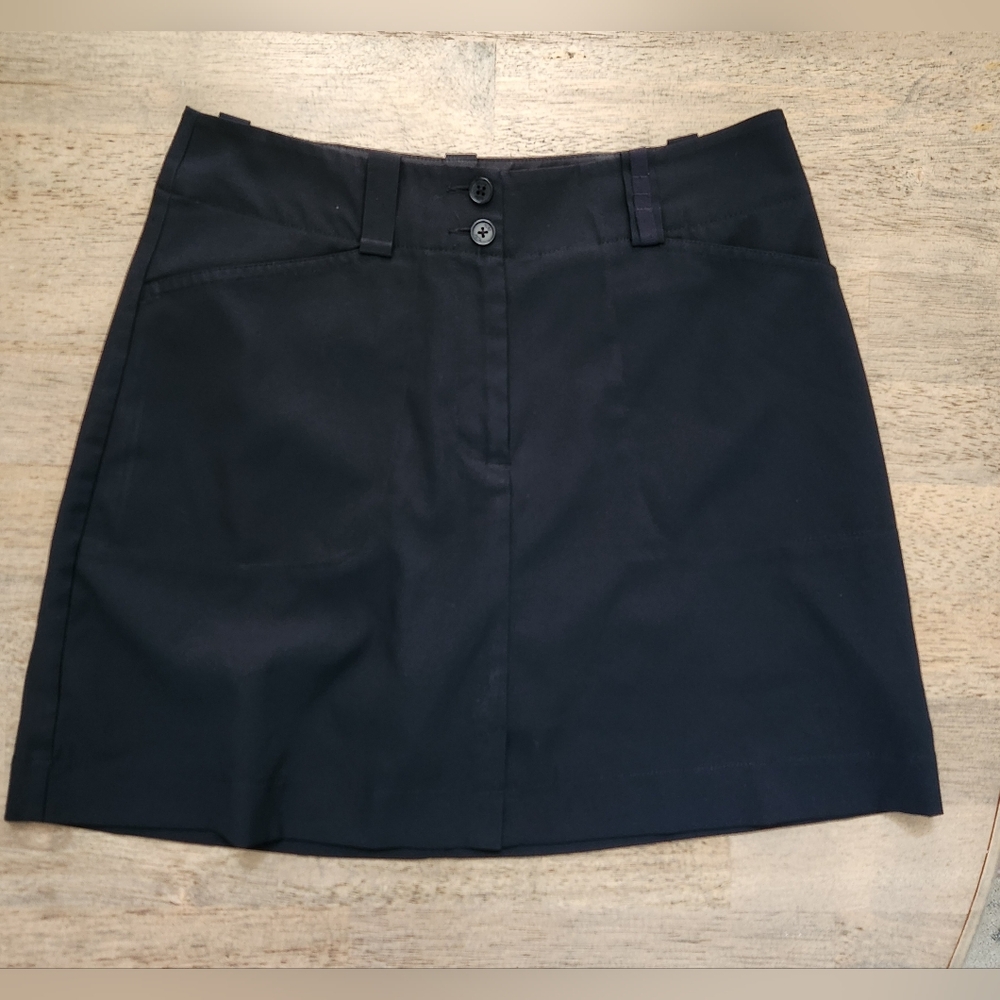 Nike Golf Tour Performance Dri Fit Black Skort Skirt Pockets Shorts Size 6 (E29)